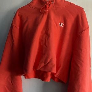 NWT Coral Cropped Champion Hoodie